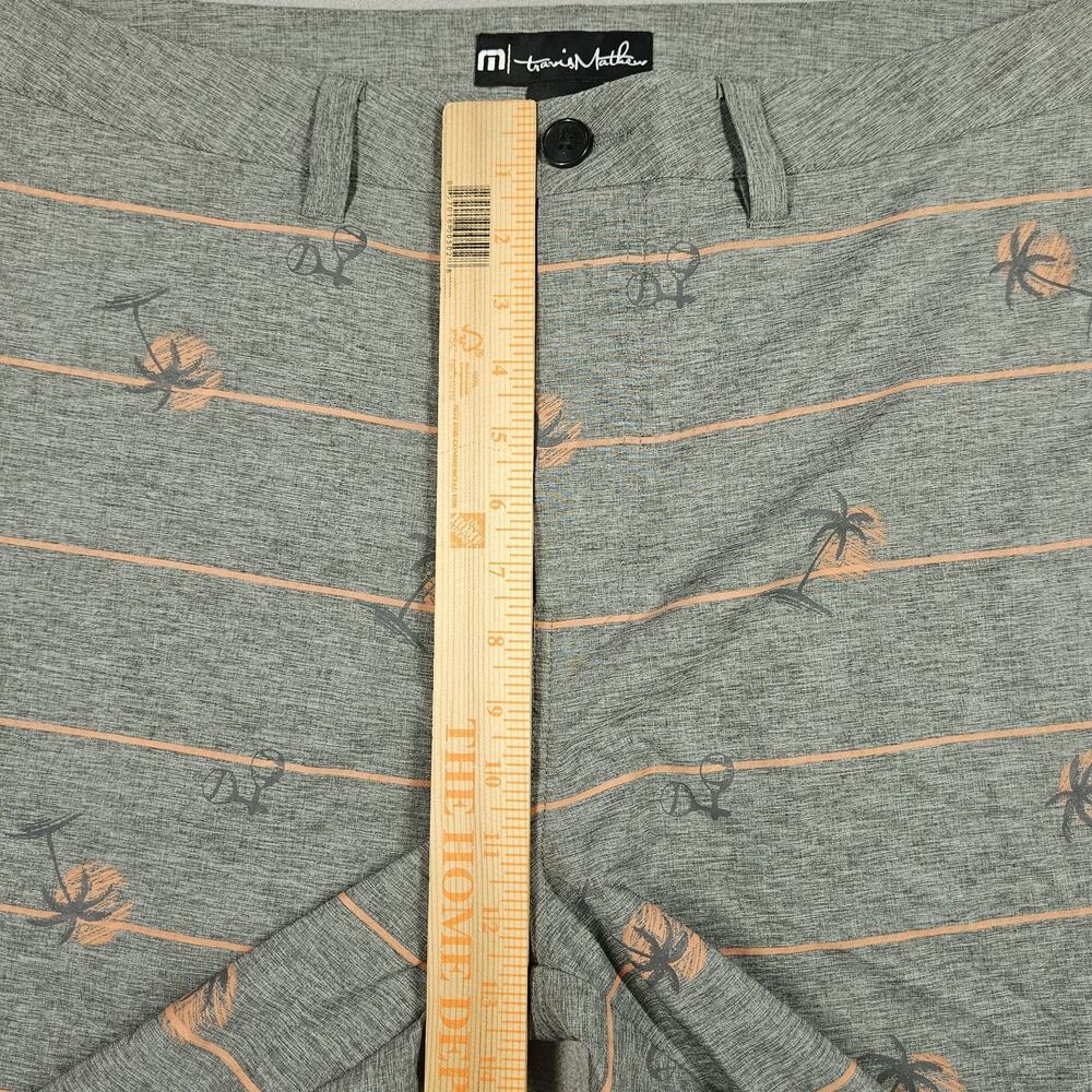 Travis Mathews Shorts Men Size 38 Tropical Palm Tree Golf Performance Tennis 7" - Picture 9 of 12